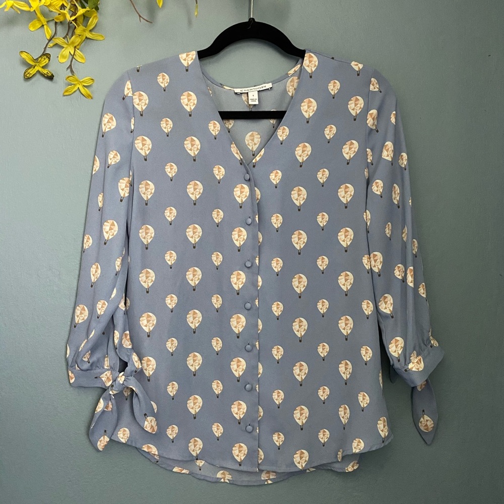 41 Hawthorn Balloon button up blouse